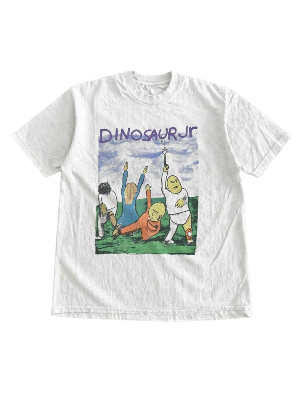 Gildan Dinosaur Jr White Graphic Tee